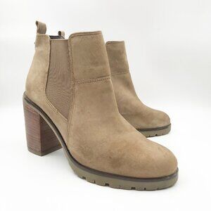 CREVO Alicia Chelsea Hiker Block Heel Dark Taupe Boots Ankle Booties Womens 8